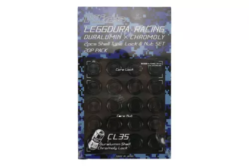 Project Kics Leggdura Racing Shell Type Lug Nut Set 16 Pieces with