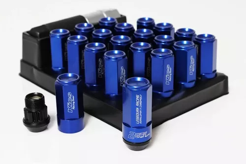 Project Kics Leggdura Racing Shell Type Lug Nut Set 12x1.5 Blue Project Kics Leggdura Racing Shell Type Lug Nut Set 12x1.5 Blue