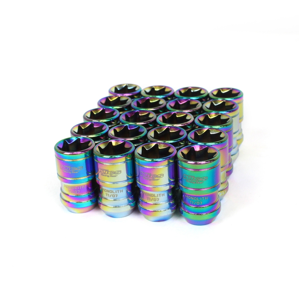 Project Kics Neochrome M14x1.5 T1/07 Monolith Lug Nuts Set of 20