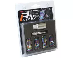 Project Kics Neo Chrome R40 Iconix 12x1.50 Lug Nut Lock Set