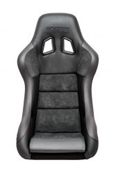 Sparco QRT Performance Black Leather and Alcantara with Red Stitching Racing Seat