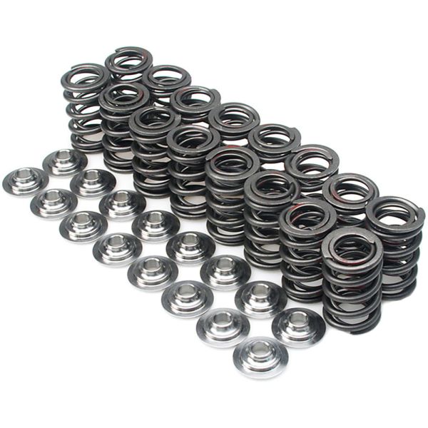 Supertech B-Series B16A/B17A/B18C 85lbs Dual Valve Springs with Steel Retainers Kit