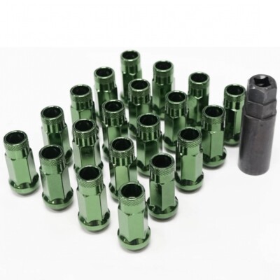 Muteki Dark Green SR48 12x1.50 Muteki Open End Lug Nuts