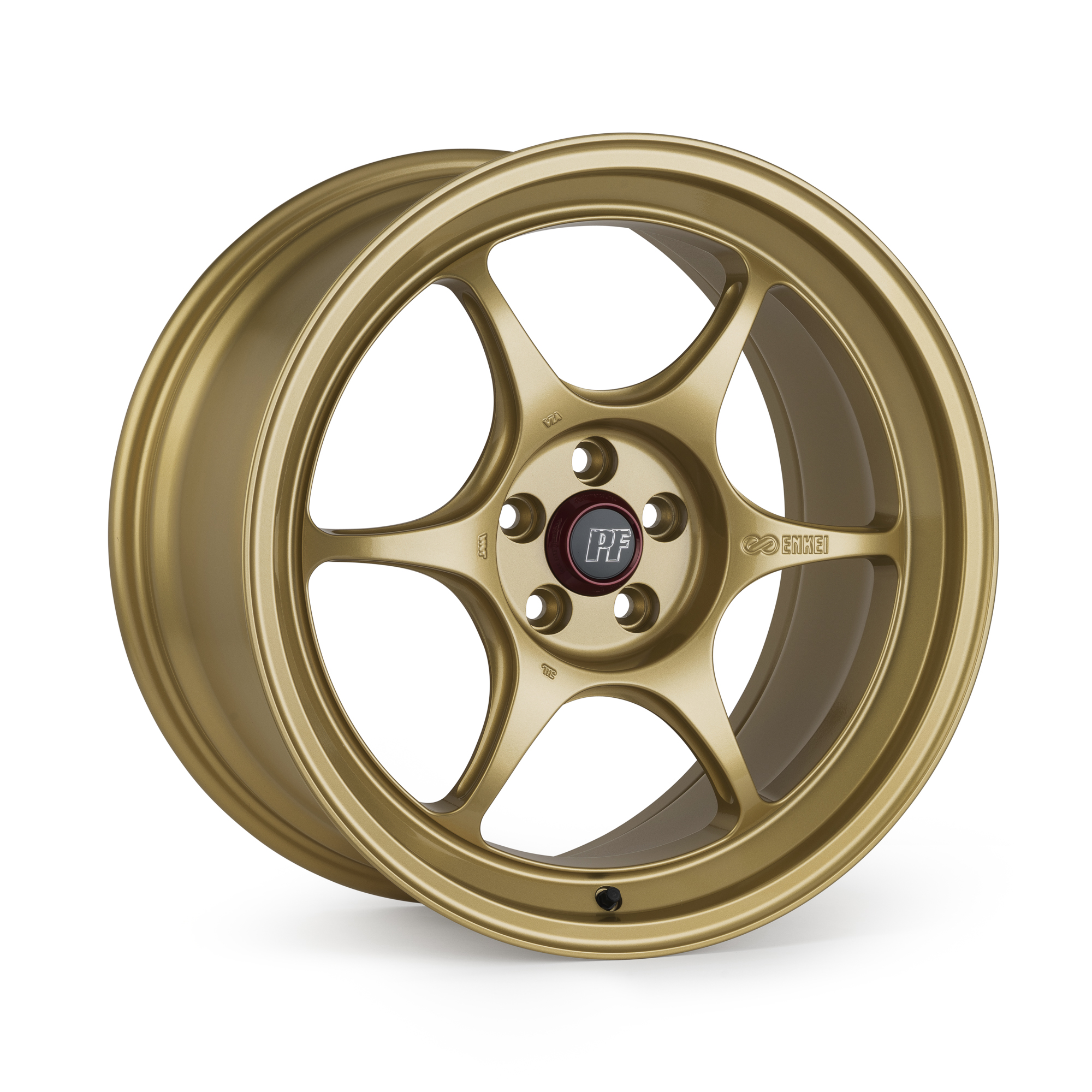 Enkei PF06 18x10.5 5x114.3 +45mm Gold Finish Wheel