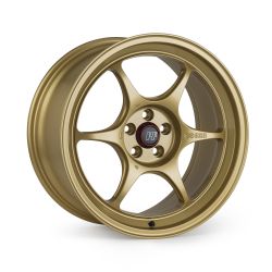 Enkei PF06 18x10.5 5x114.3 +45mm Gold Finish Wheel