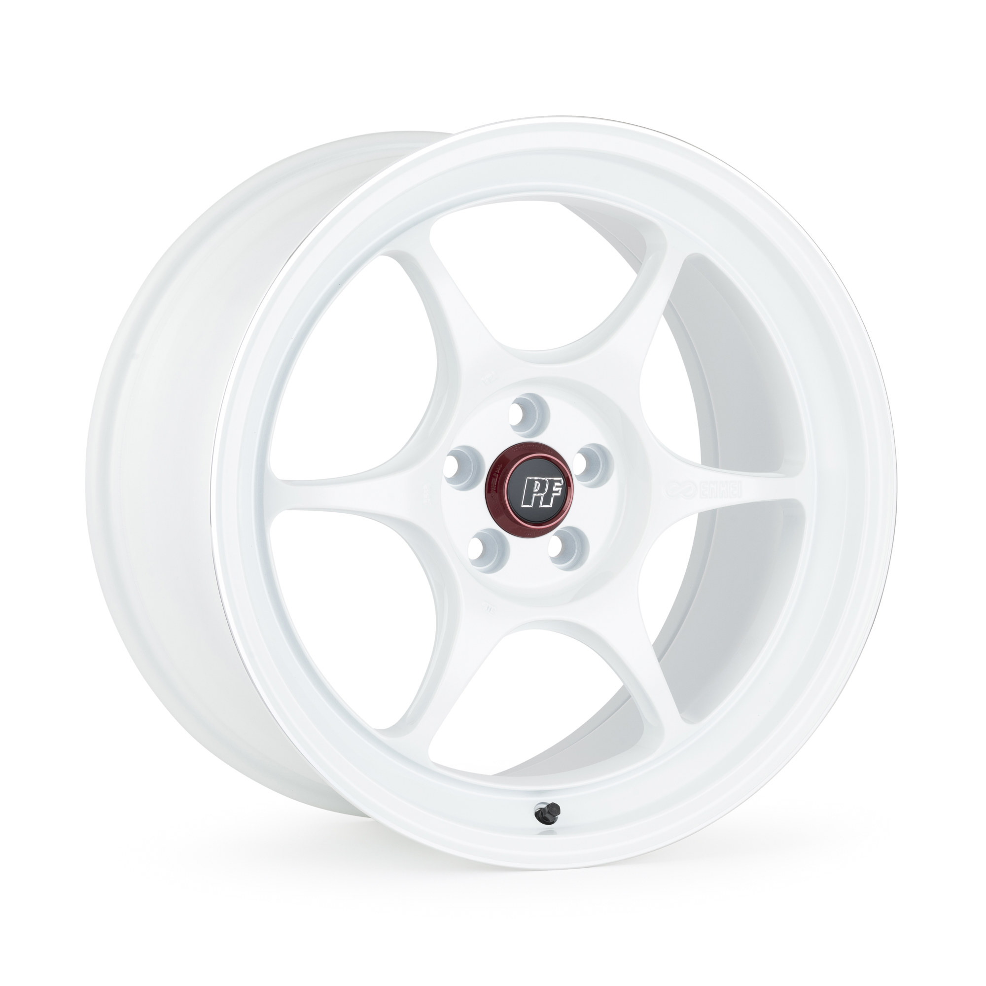 Enkei PF06 18x9.5 5x114.3 +27mm White Machined Wheel