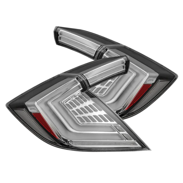 AlphaRex 16-21 Civic Hatchback Clear Nova-Series LED Tail Lights