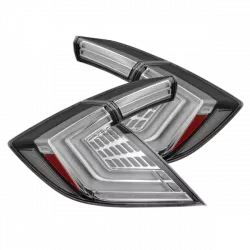 AlphaRex 16-21 Civic Hatchback Clear Nova-Series LED Tail Lights