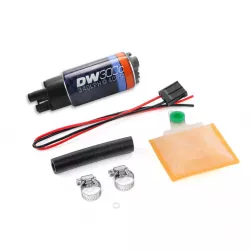 DeatschWerks 340lph DW300C Compact Fuel Pump with Universal Install Kit