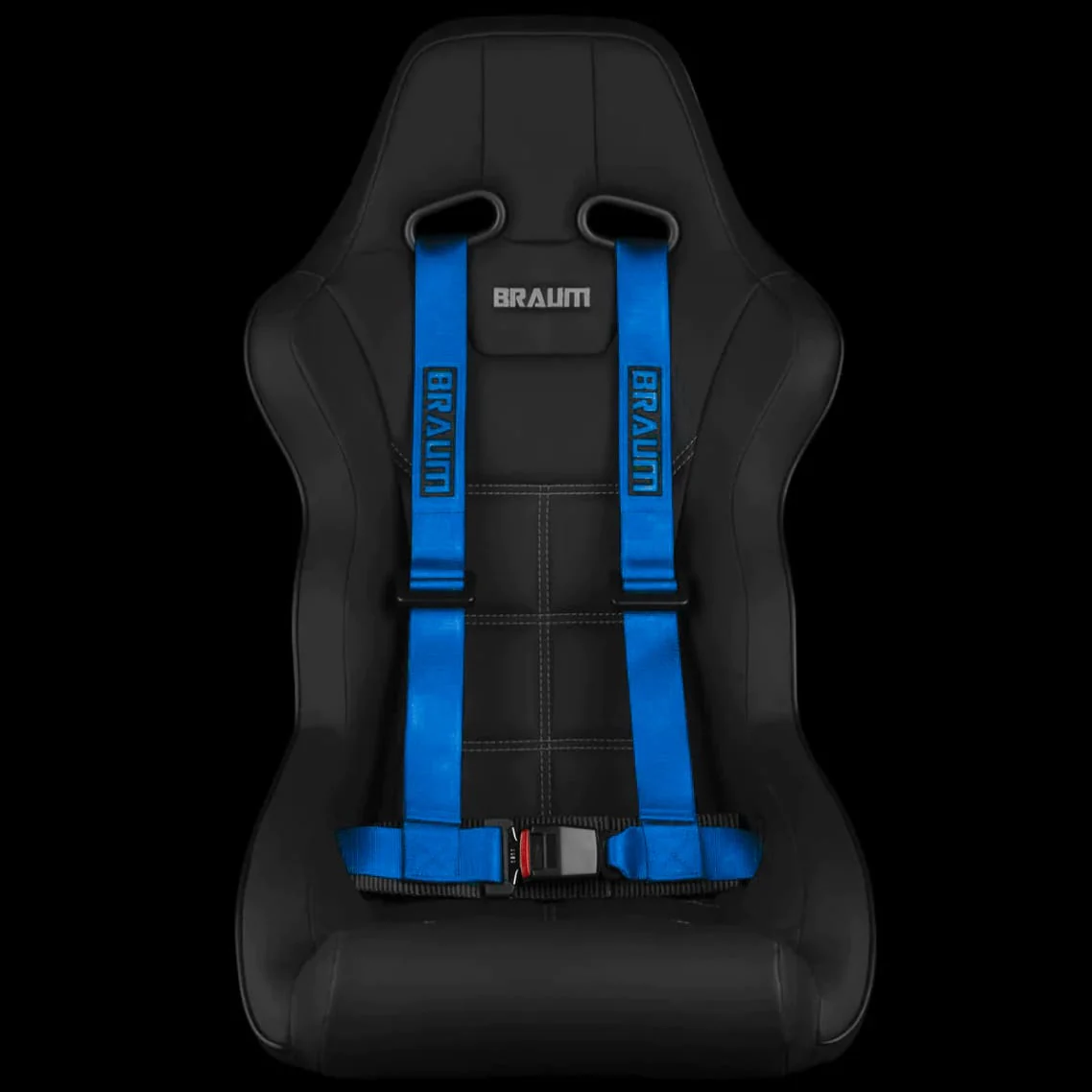 Braum Blue 4-Pt Racing Harness with 2