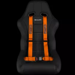Braum Orange 4-Pt Racing Harness with 2