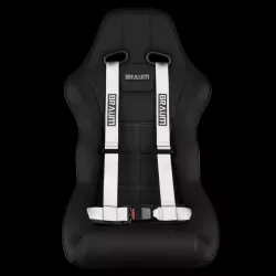 Braum White 4-Pt Racing Harness with 2
