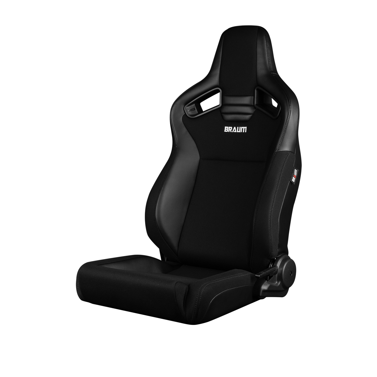 Braum Elite V2 Series Low Bolster Black Leatherette with Black Polo Sport Reclinable Seats