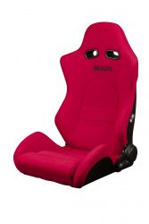 Braum Advan Series Red Cloth with Black Stitching Sport Reclinable Seats