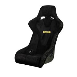 Braum Falcon-R Series Black Alcantara Carbon Kevlar Composite Fixed Back FRP Seat