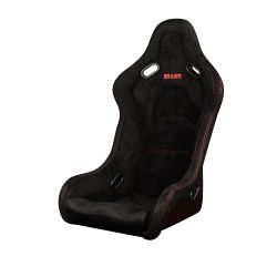 Braum Falcon-S Series Black Alcantara with Red Glitter Composite Fixed Back Bucket FRP Seat