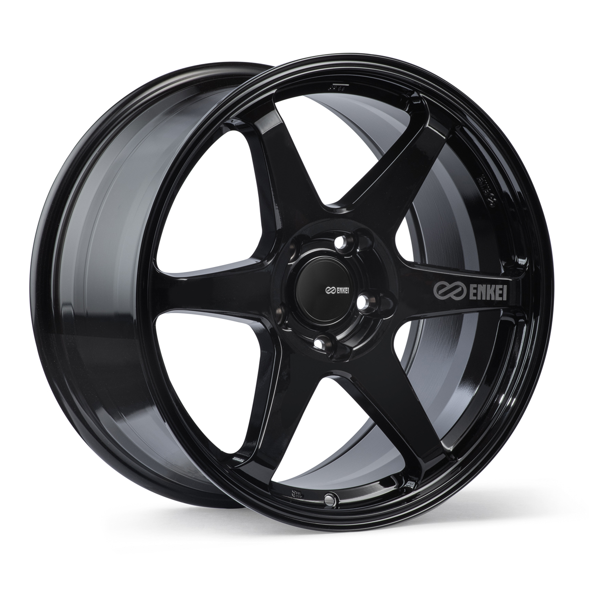 Enkei T6R 18x9.5 5x120 +45mm Gloss Black Wheel
