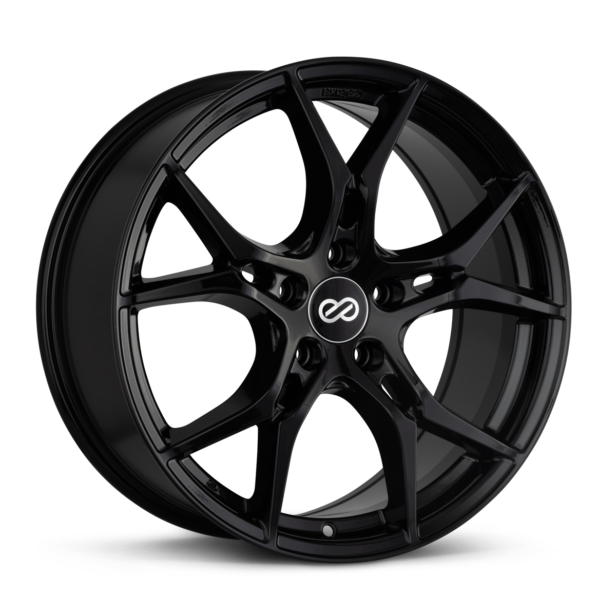 Enkei Vulcan 17x7.5 5x114.3 +38mm Gloss Black Wheel