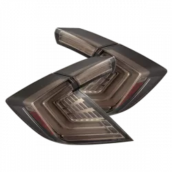 AlphaRex 16-21 Civic Hatchback Clear Smoke Nova-Series LED Tail Lights