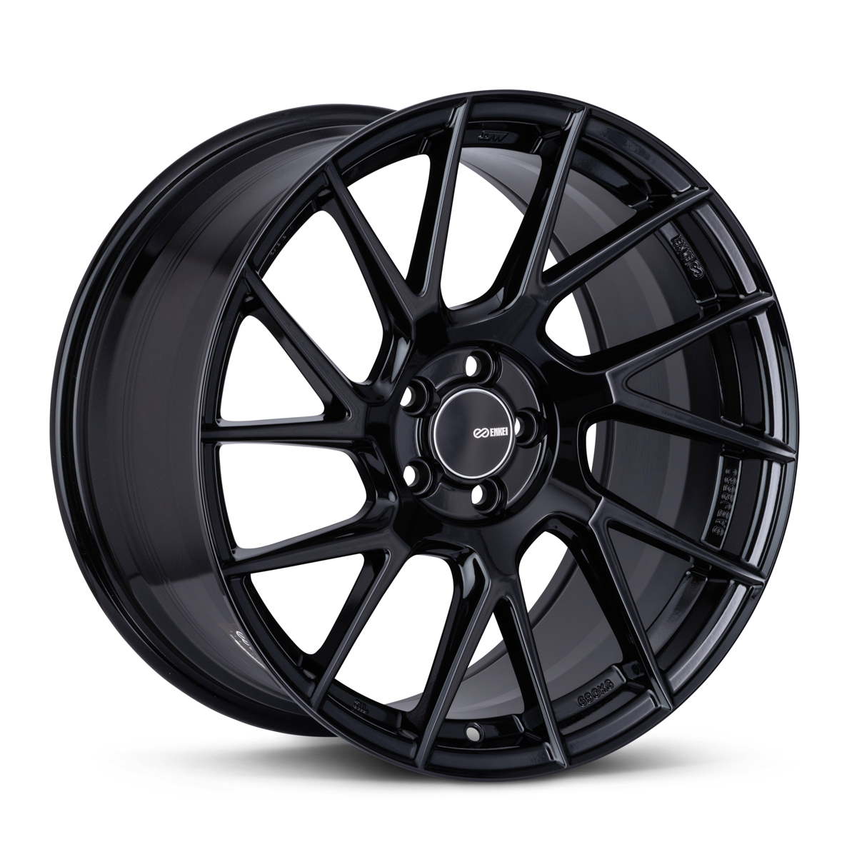 Enkei TM-7 18x8 5x114.3 +45mm Gloss Black Wheel