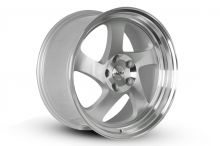 Whistler KR1 Silver w/ Machined Face 17x9 +25mm Offset Wheel: 5x114.3