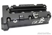 Drag Cartel x K-Tuned K-Series Wrinkle Black Vented Valve Cover