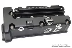 Drag Cartel x K-Tuned K-Series Wrinkle Black Vented Valve Cover