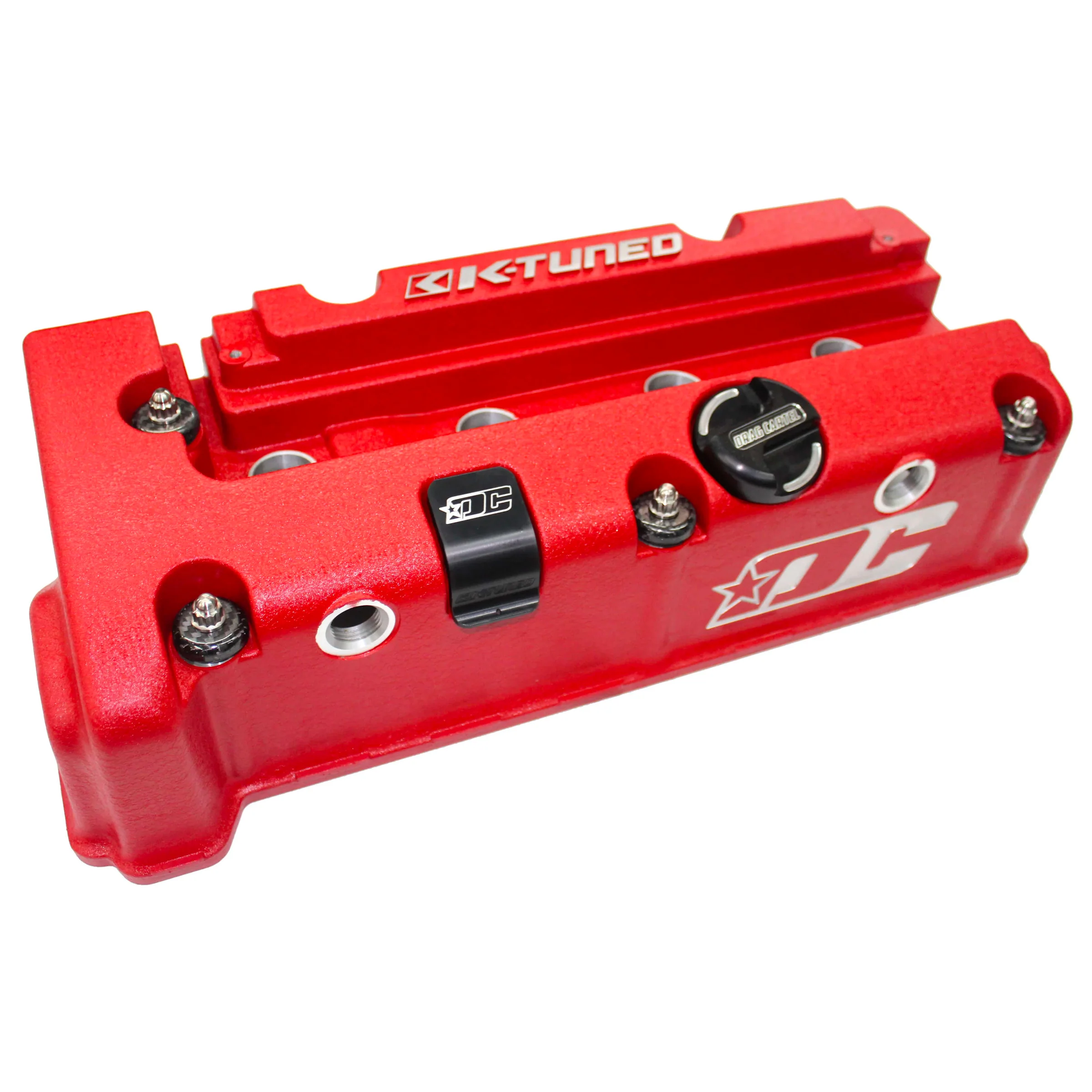 Drag Cartel x K-Tuned K-Series Wrinkle Red Vented Valve Cover