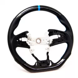 PRL 16-21 Civic Carbon Fiber and Leather with Blue Stitching Steering Wheel