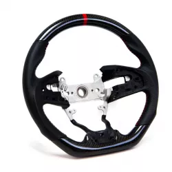 PRL 16-21 Civic Carbon Fiber and Leather with Red Stitching Steering Wheel