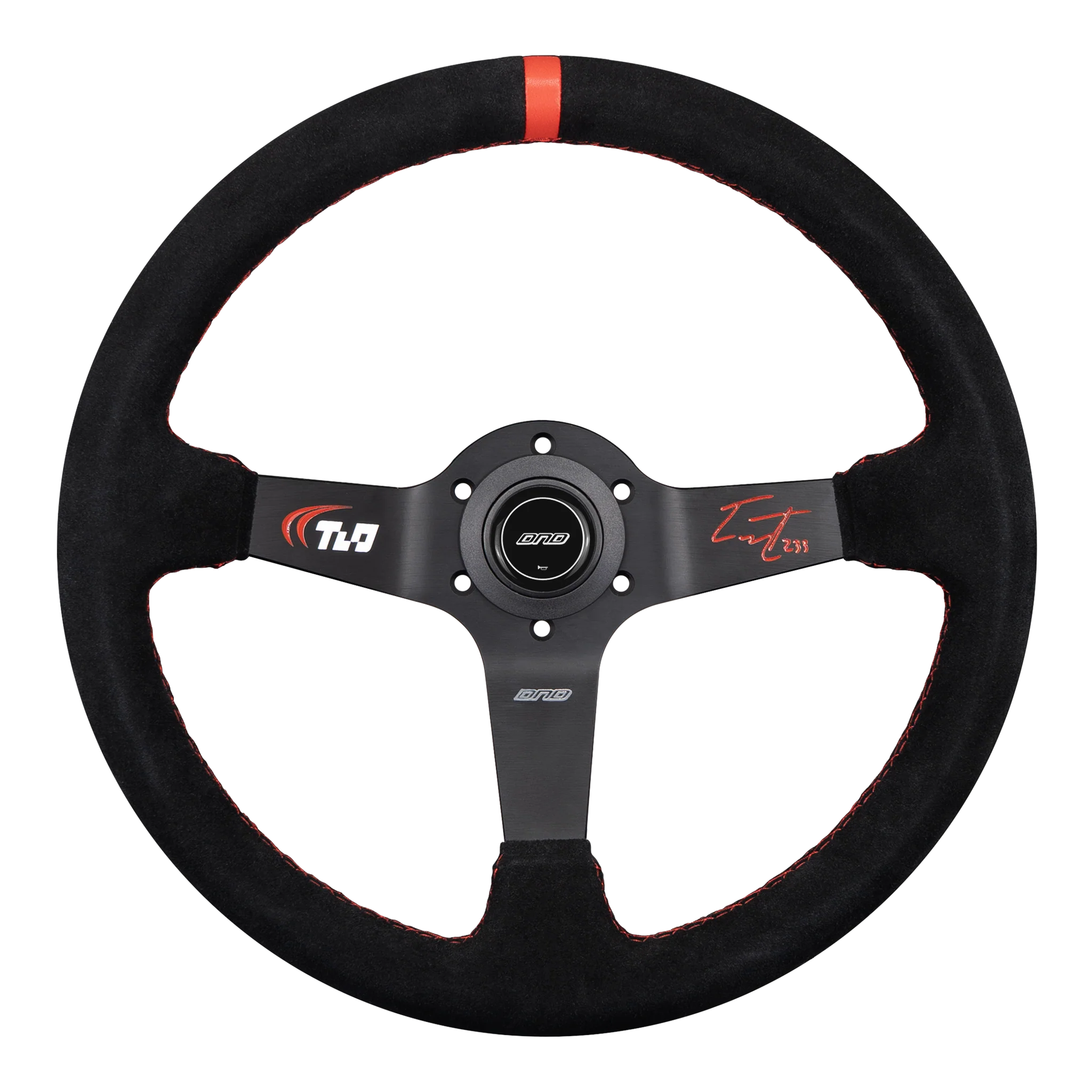 DND x TLO Tommy Lemaire Limited Signature Edition 350mm Black Suede Steering Wheel