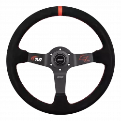 DND x TLO Tommy Lemaire Limited Signature Edition 350mm Black Suede Steering Wheel