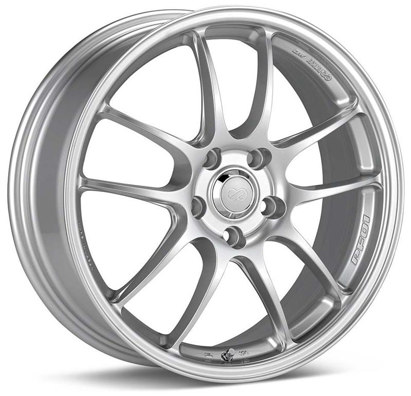 Enkei PF01 18x8 5x112 45mm Offset 75mm Bore Silver Wheel