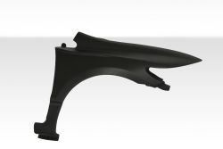 Duraflex 06-11 Civic Coupe GT500 Wide Body Front Fenders