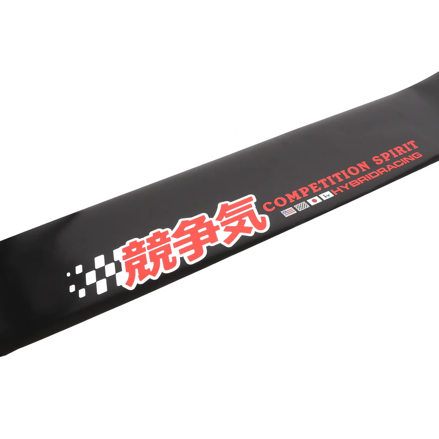 Hybrid Racing Black Competition Spirit Windshield Sun Strip