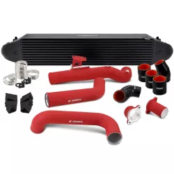 Mishimoto 22-25 Civic/23-25 Civic 1.5T Black Intercooler with Red Piping Intercooler Kit