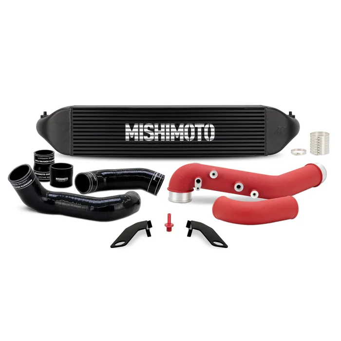 Mishimoto 23-25 Civic Type R/24-25 Integra Type S Black Intercooler with Red Piping Kit