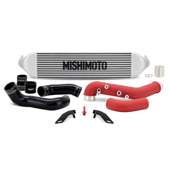 Mishimoto 23-25 Civic Type R/24-25 Integra Type S Silver Intercooler with Red Piping Kit