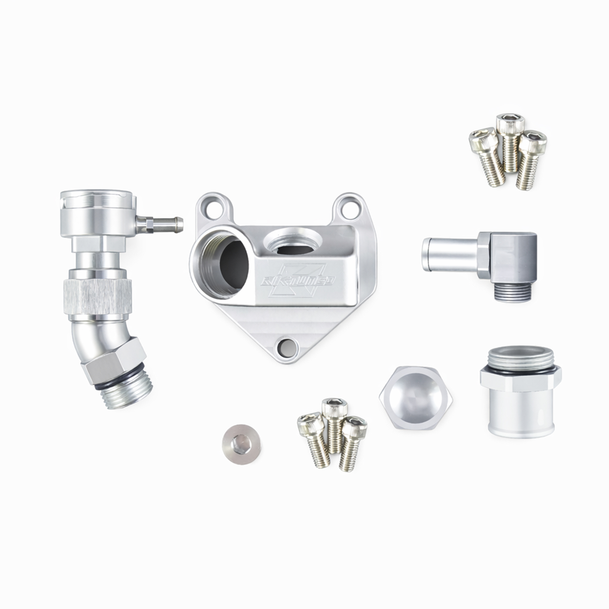 K-Tuned 12-15 Civic Si Angled Upper Coolant Housing with Filler Neck