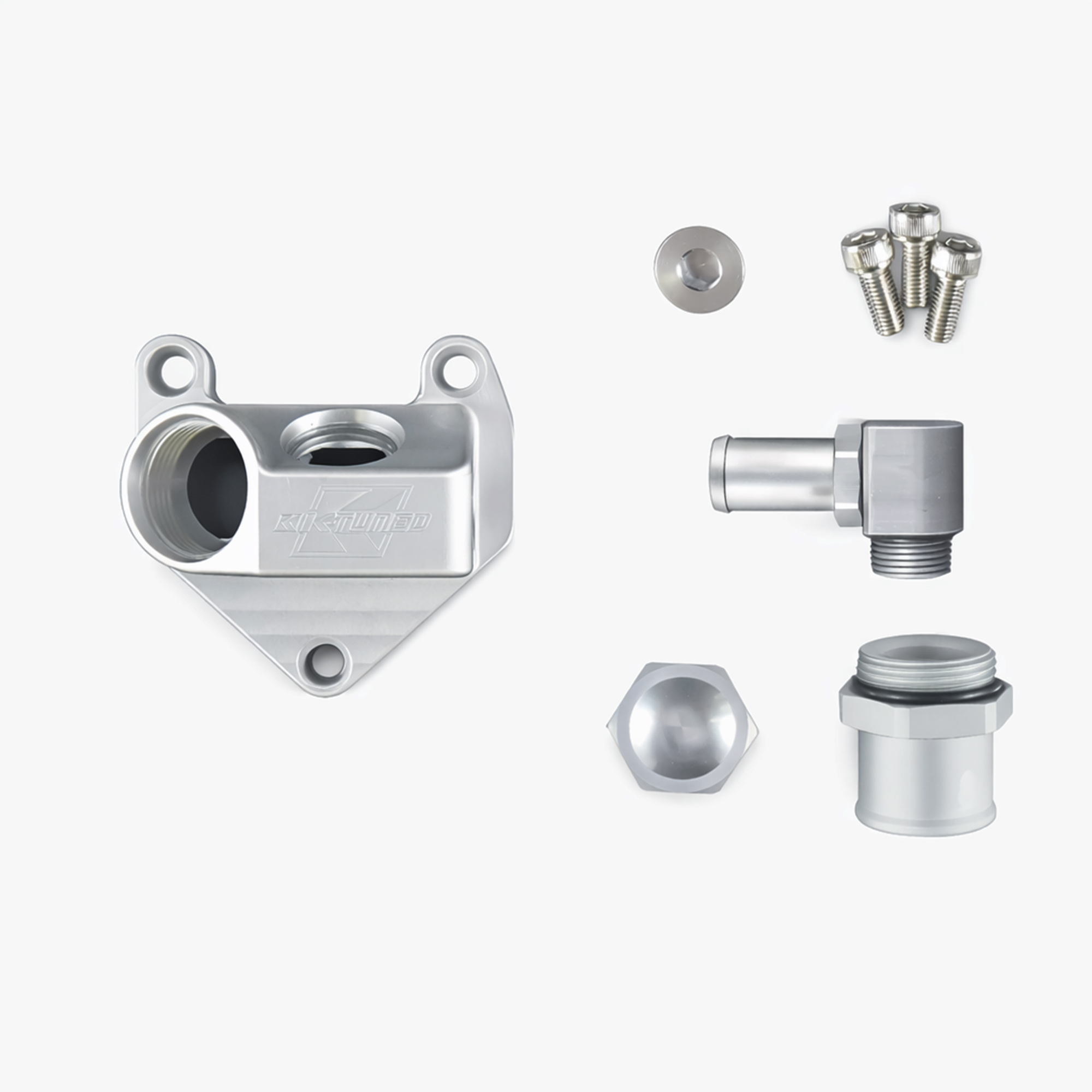 K-Tuned 12-15 Civic Si Angled Upper Coolant Housing