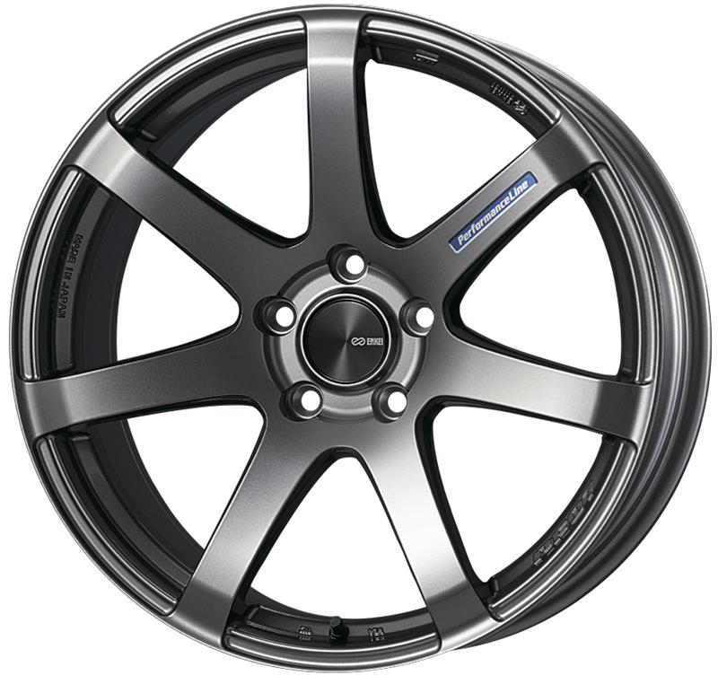 Enkei PF07 18x9.5 5x114.3 40mm Offset 75mm Bore Dark Silver Wheel