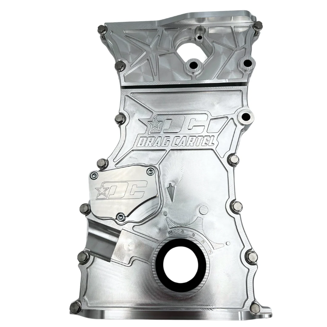 Drag Cartel K24 Raw Aluminum Billet Timing Chain Cover
