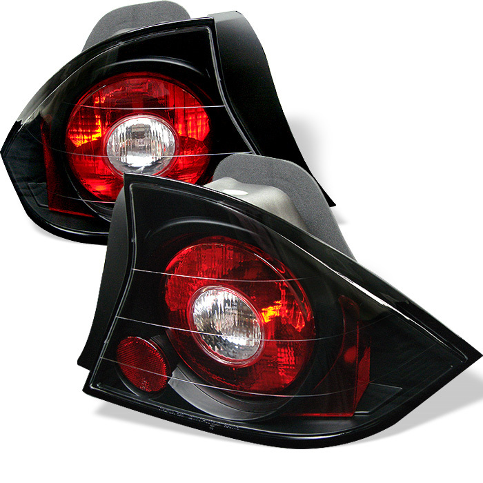 Spyder 01-03 Civic Coupe Euro Style Tail Lights Black