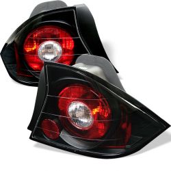 Spyder 01-03 Civic Coupe Euro Style Tail Lights Black