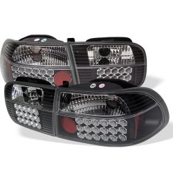 Spyder 92-95 Civic Coupe/Sedan LED Tail Lights Black