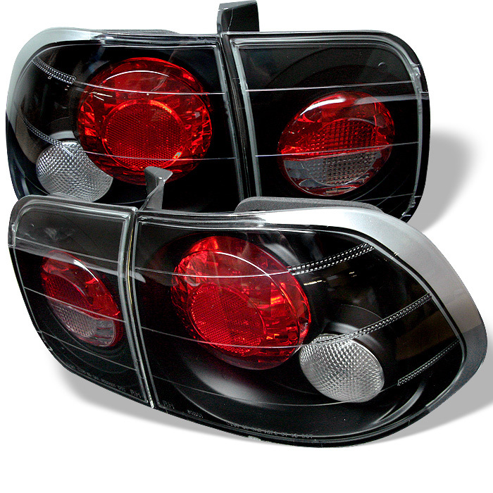 Spyder 96-98 Civic Sedan Euro Style Tail Lights Black