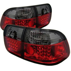 Spyder 96-98 Civic Sedan LED Tail Lights Red Smoke