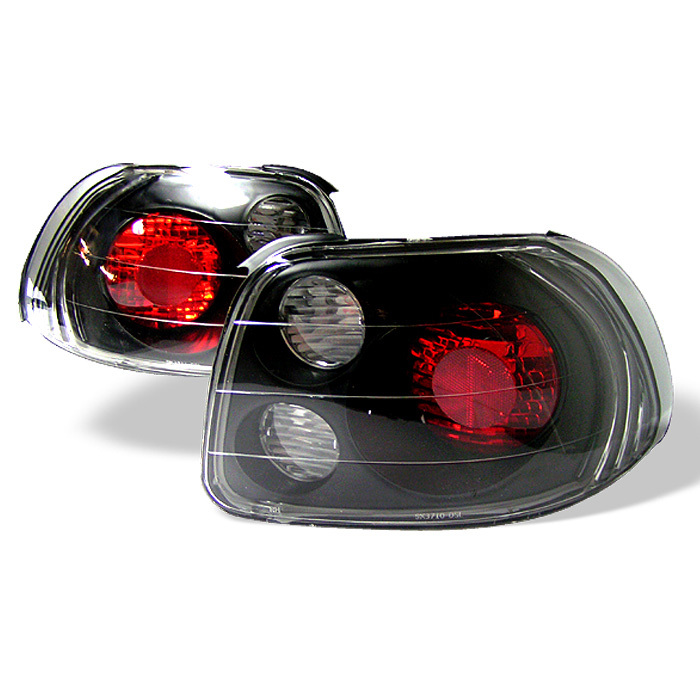 Spyder 93-97 Del Sol Euro Style Tail Lights Black