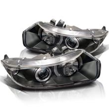 Spyder 06-08 Civic Coupe Black Projector Headlights