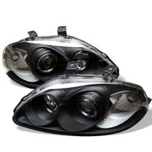 Spyder 96-98 Civic  LED Halo Black Projector Headlights